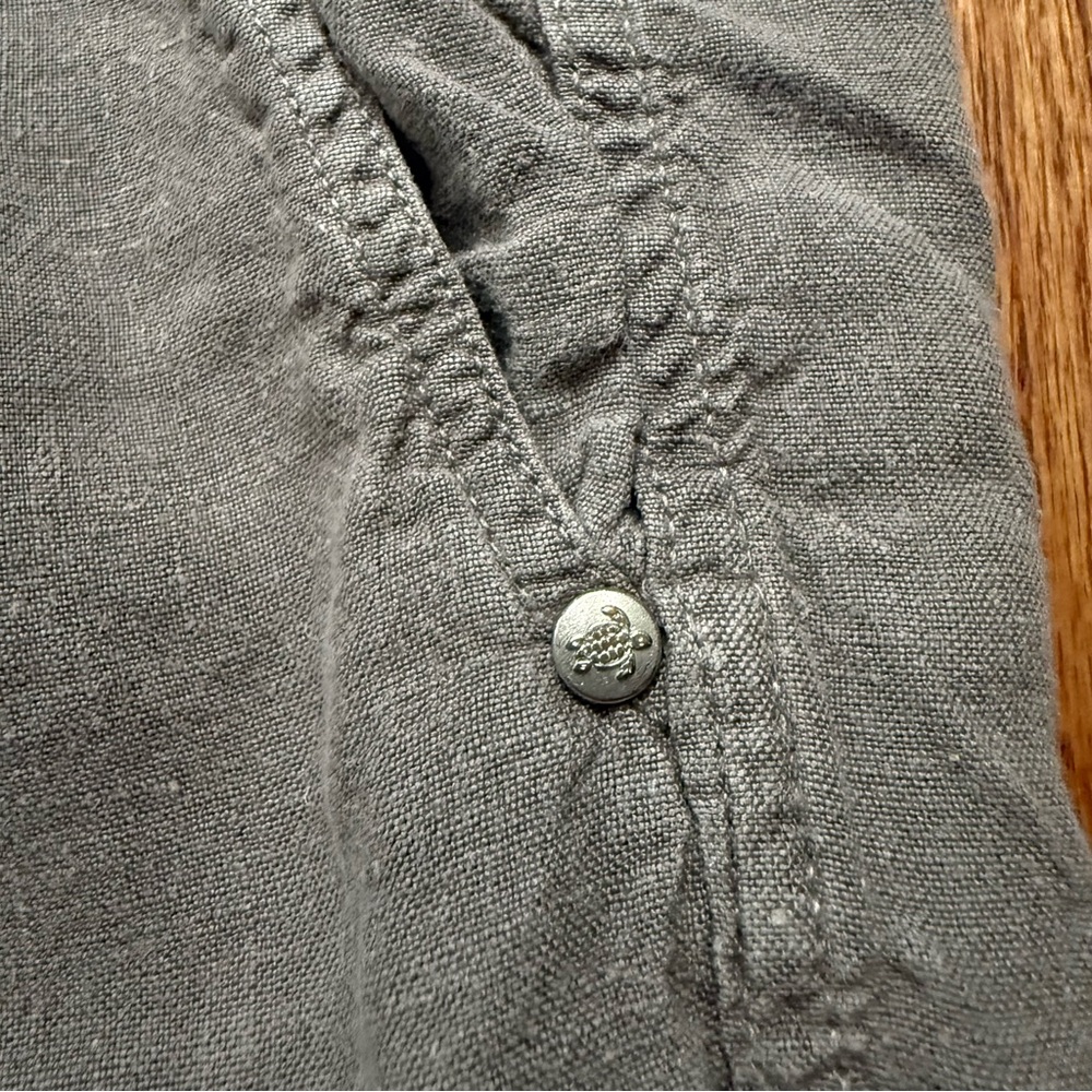 Vilebrequin Linen Cargo Shorts In Gray Size Xl View 6